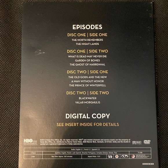 Game of Thrones: Season 2 [Blu-ray]- used - Picture 5 of 10